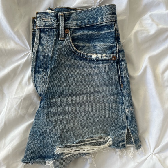 Agolde Dee High Rise Shorts - Picture 2 of 4